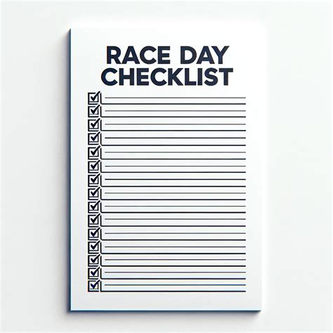 planning 5k run event checklist.